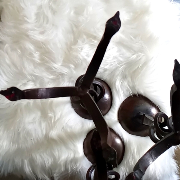 Hand Forged Antique Candle Holders - Picture 9 of 13